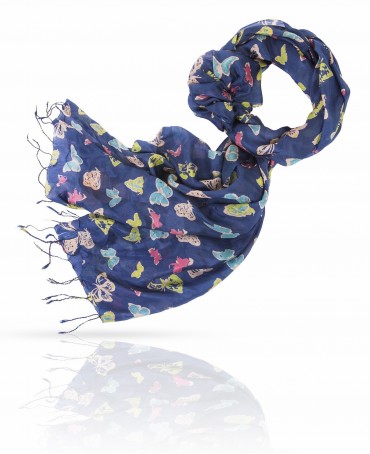 Палантин Женский S20-BUTTFLY/SLATE